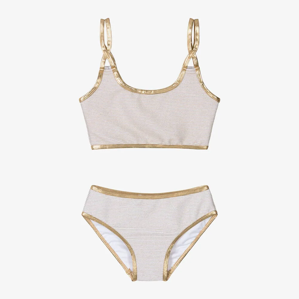 Girls Gold Glitter Bikini (UV50)