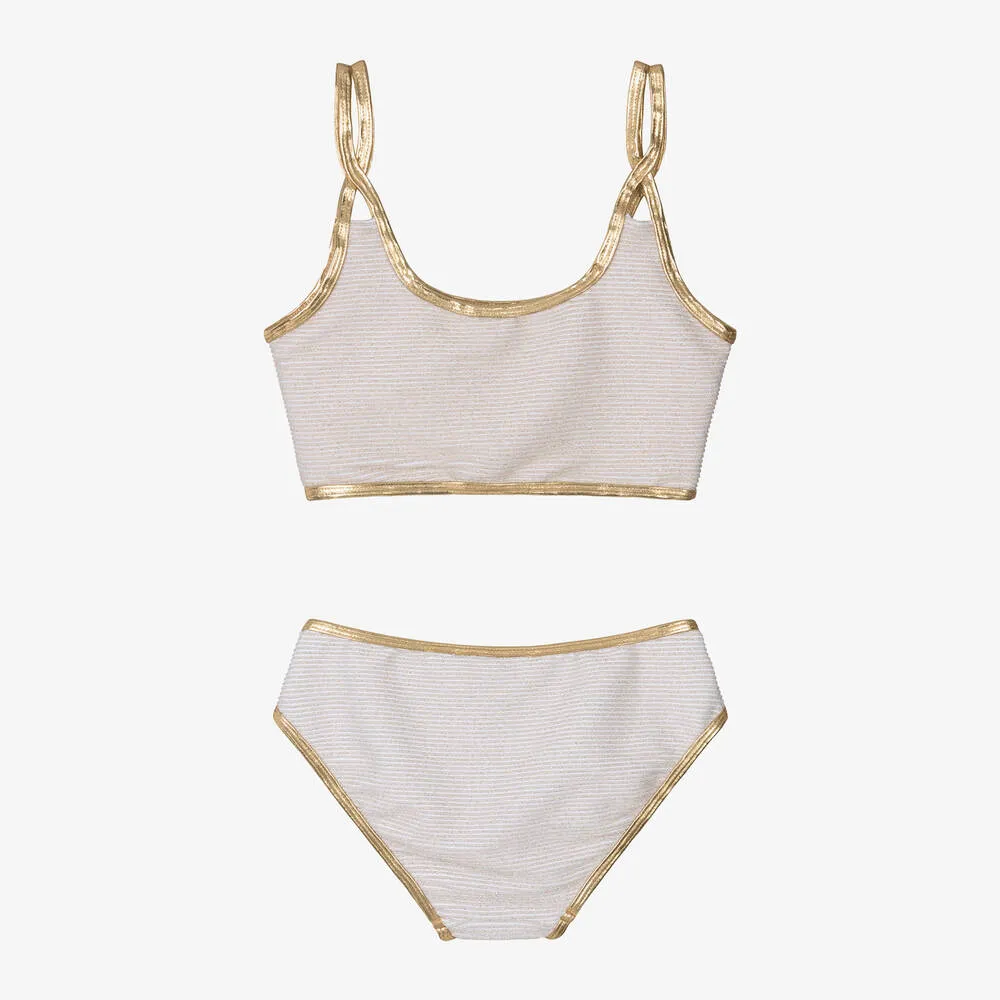 Girls Gold Glitter Bikini (UV50)