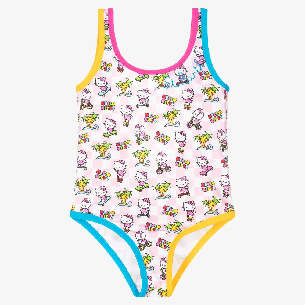 Girls Pink Hello Kitty Swimsuit