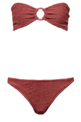 Gloria Ring-Detail Bandeau Bikini