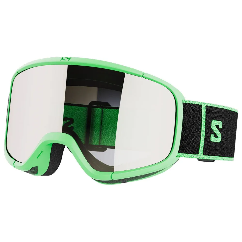 Goggles Salomon ---Aksium 2.0 Neon Green Multilayer Super White