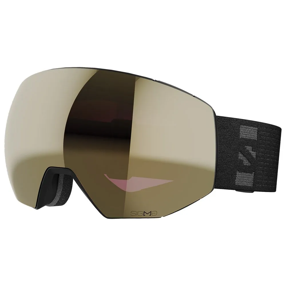 Goggles Salomon ---Radium Prime Black Sigma Black Gold + Sigma Apricot