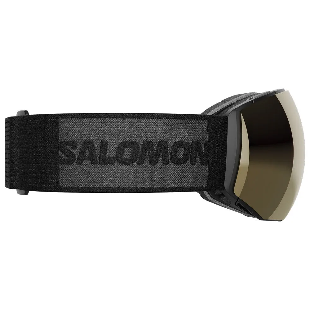 Goggles Salomon ---Radium Prime Black Sigma Black Gold + Sigma Apricot