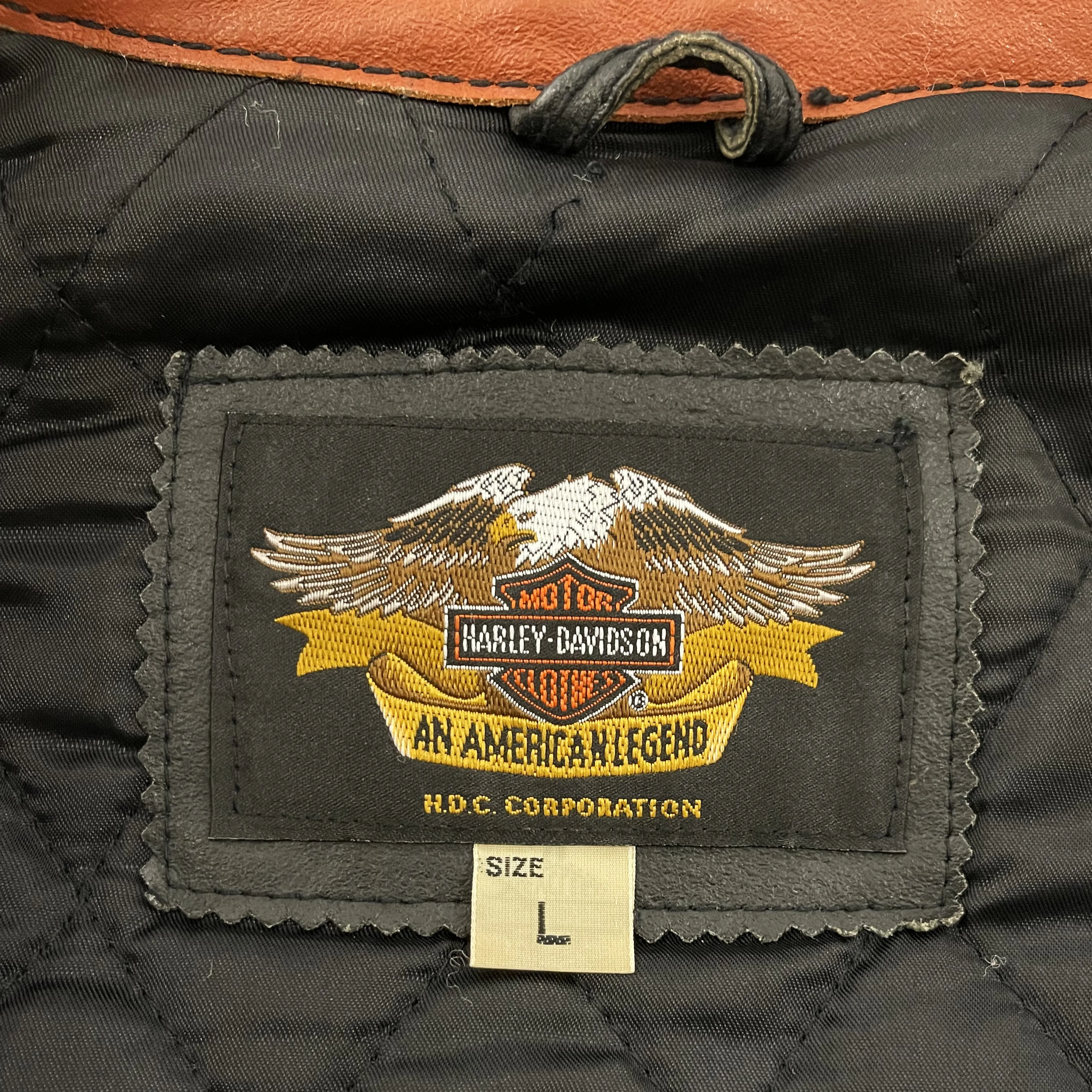 Harley Davidson Leather Racing Jacket - M