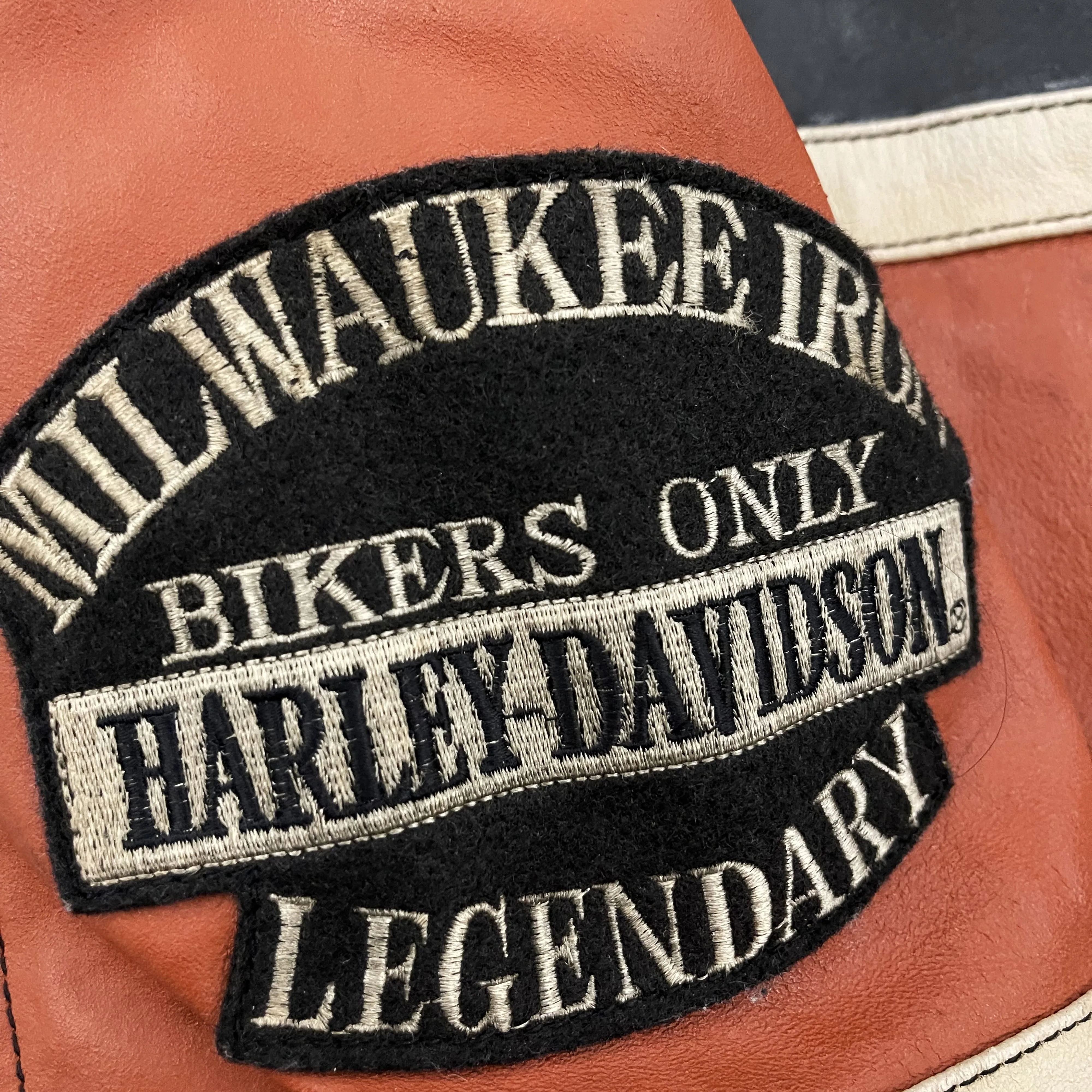 Harley Davidson Leather Racing Jacket - M