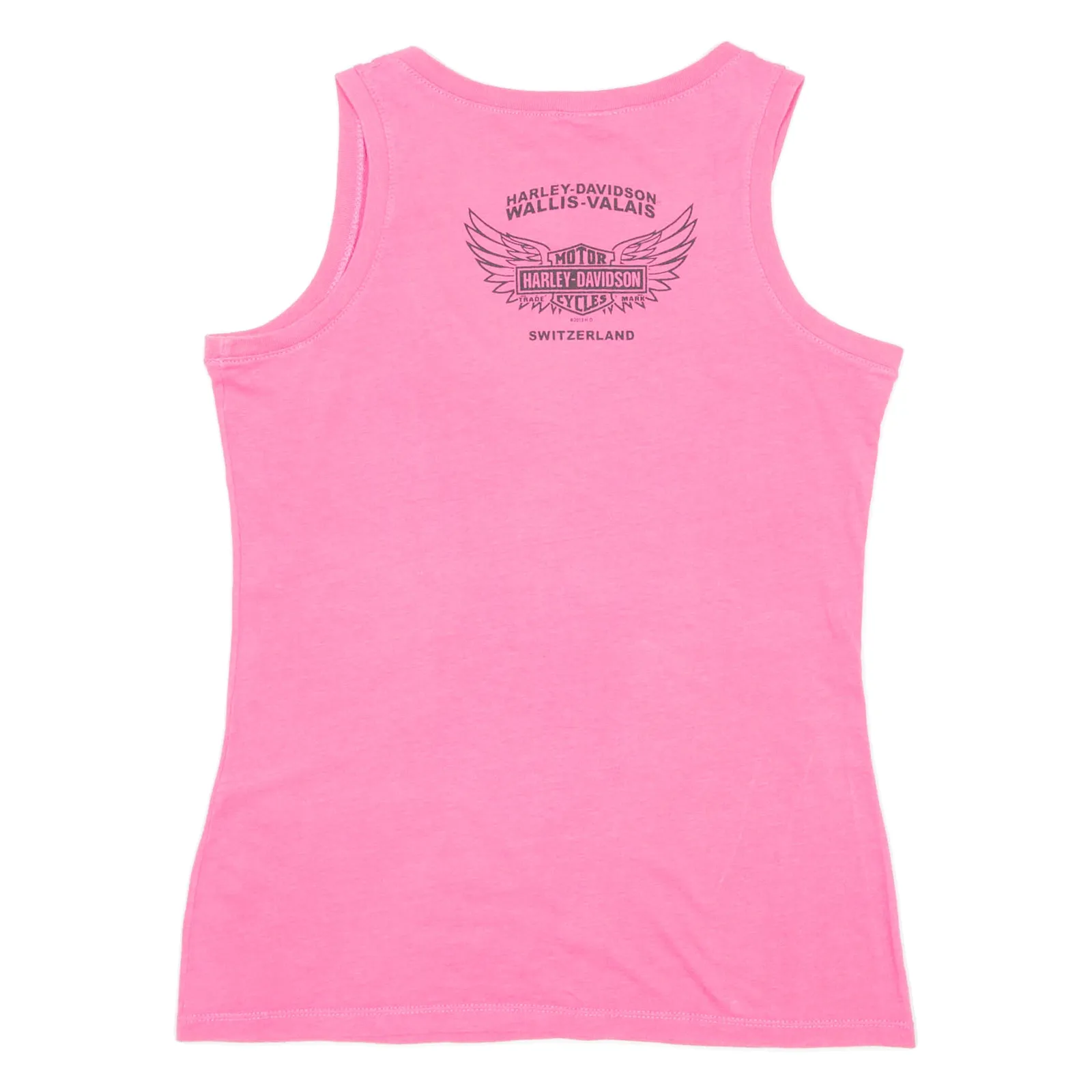 HARLEY DAVIDSON Womens Vest Pink Sleeveless V-Neck S