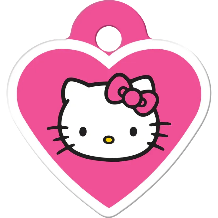 Hello Kitty Dog Tag Small Heart