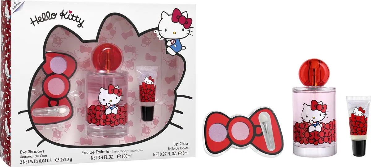 HELLO KITTY SET 3p 3.4oz N EDT