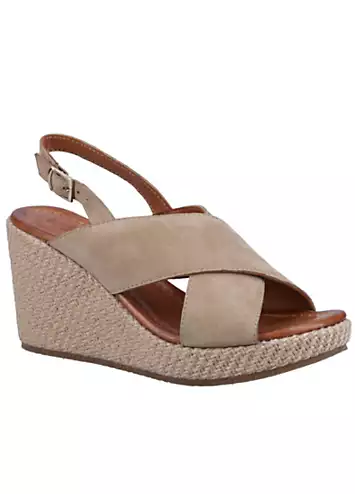 Hush Puppies Ladies Brown Perrie Wedge Sandals | Grattan