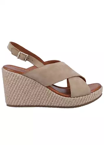 Hush Puppies Ladies Brown Perrie Wedge Sandals | Grattan