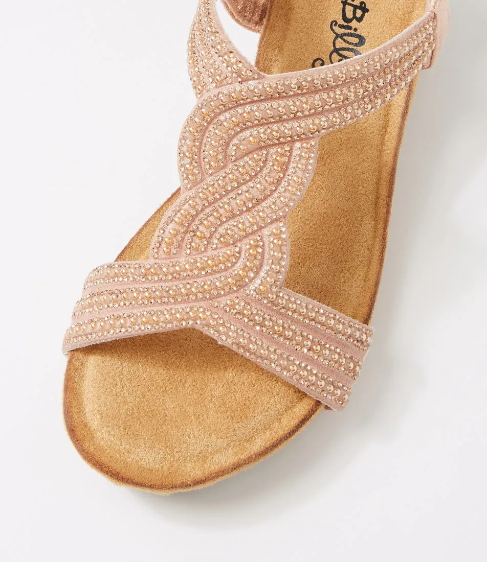 I LOVE BILLY Sofia Rose Gold Multi Sandals