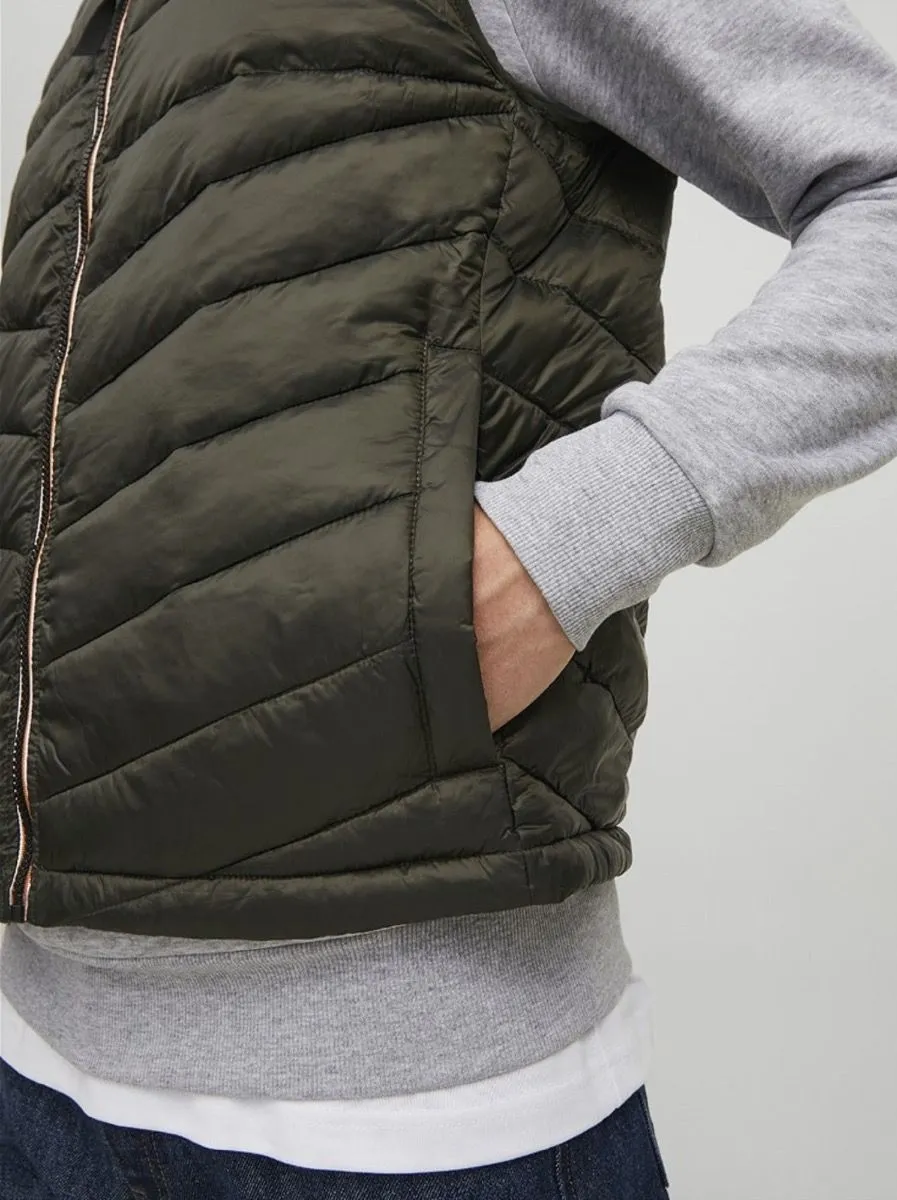 Jack & Jones Hero Puffer Bodywarmer Gilet Rosin