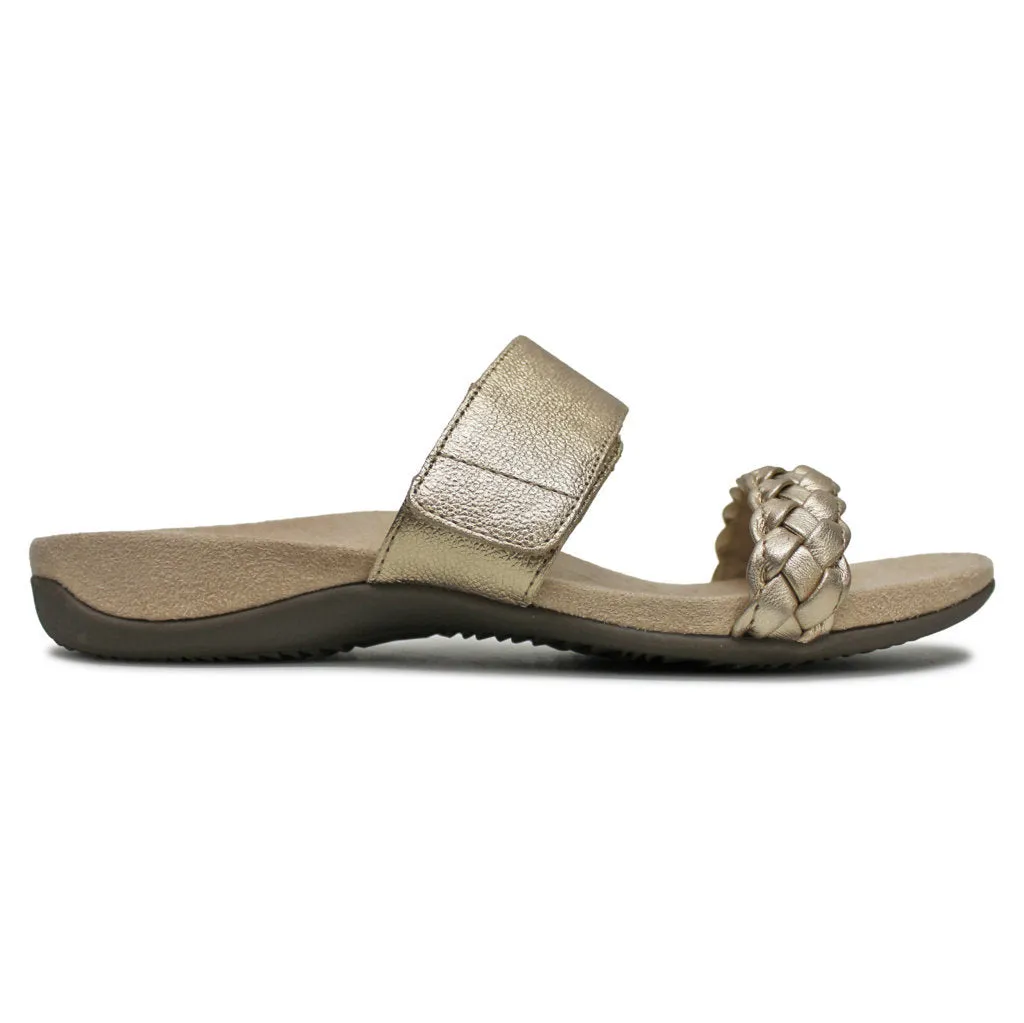 Jeanne Leather Women's Slides Sandals