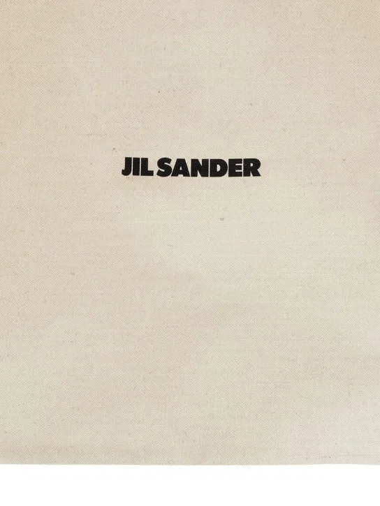 Jil Sander   Linen & canvas logo tote bag 