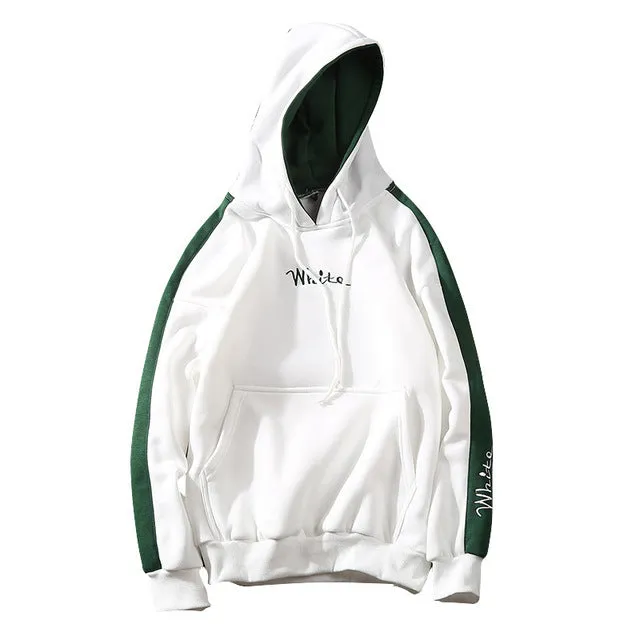 JOSALEM Cotton/Polyester White Hoodie