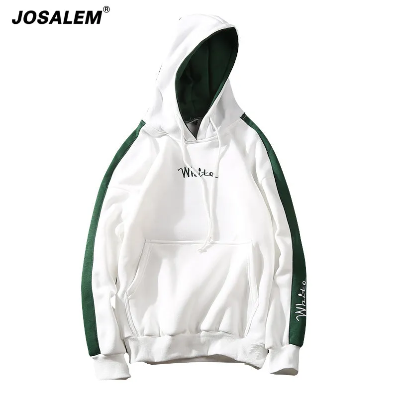 JOSALEM Cotton/Polyester White Hoodie