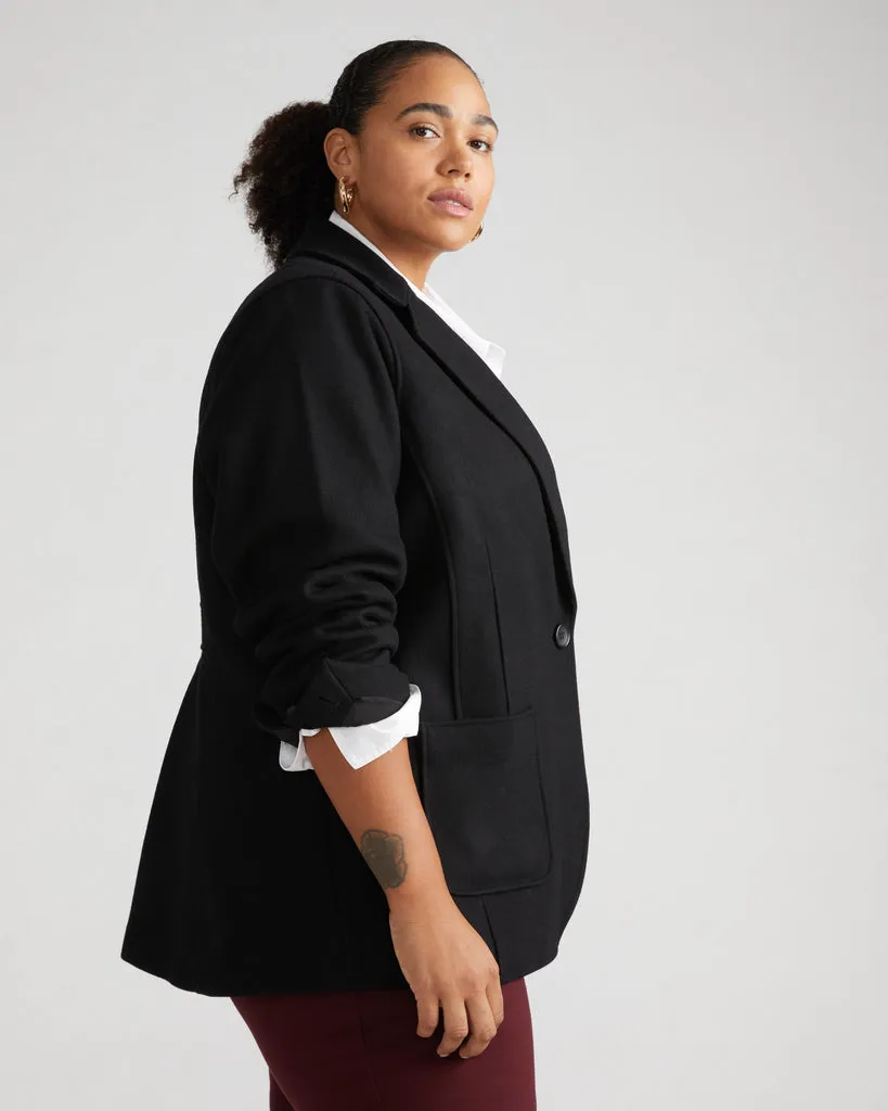 Kidjo Tailored Wool Jacket - Black