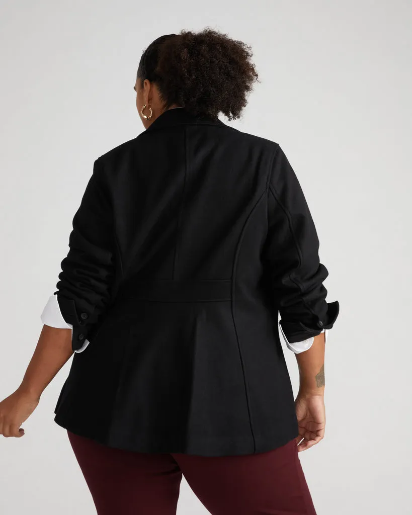 Kidjo Tailored Wool Jacket - Black