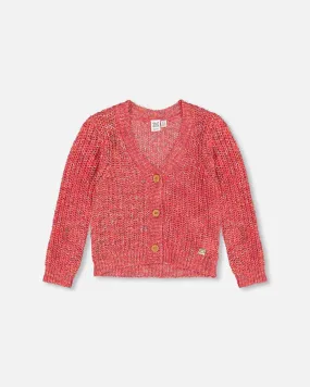 Knit Cardigan Magenta