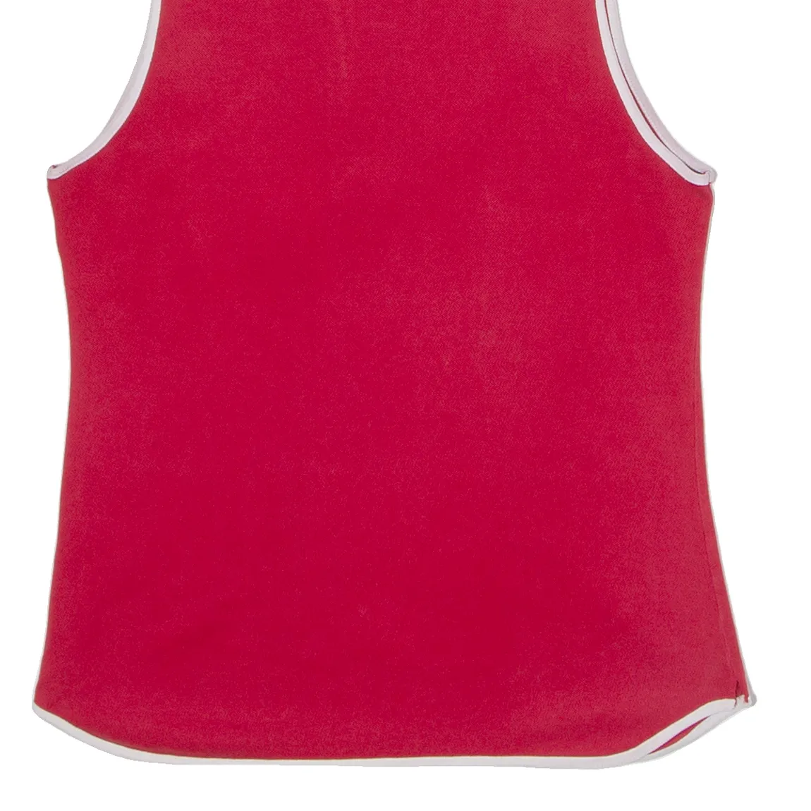 LACOSTE Tennis Womens Vest Red Sleeveless V-Neck UK 12