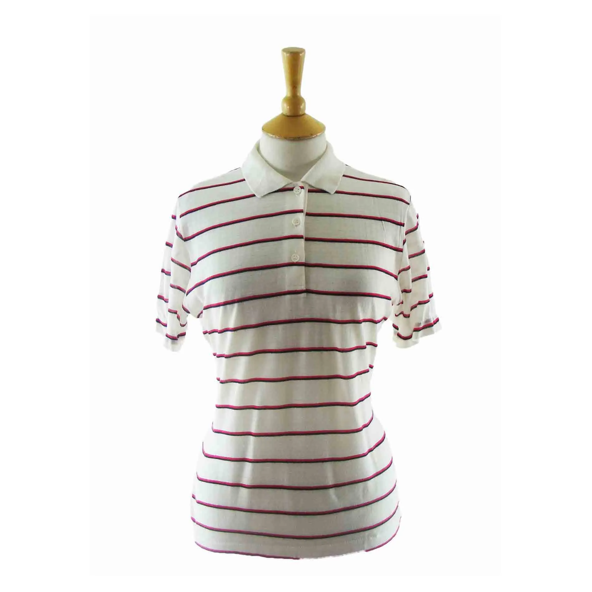 Ladies Striped Polo Shirt - 10