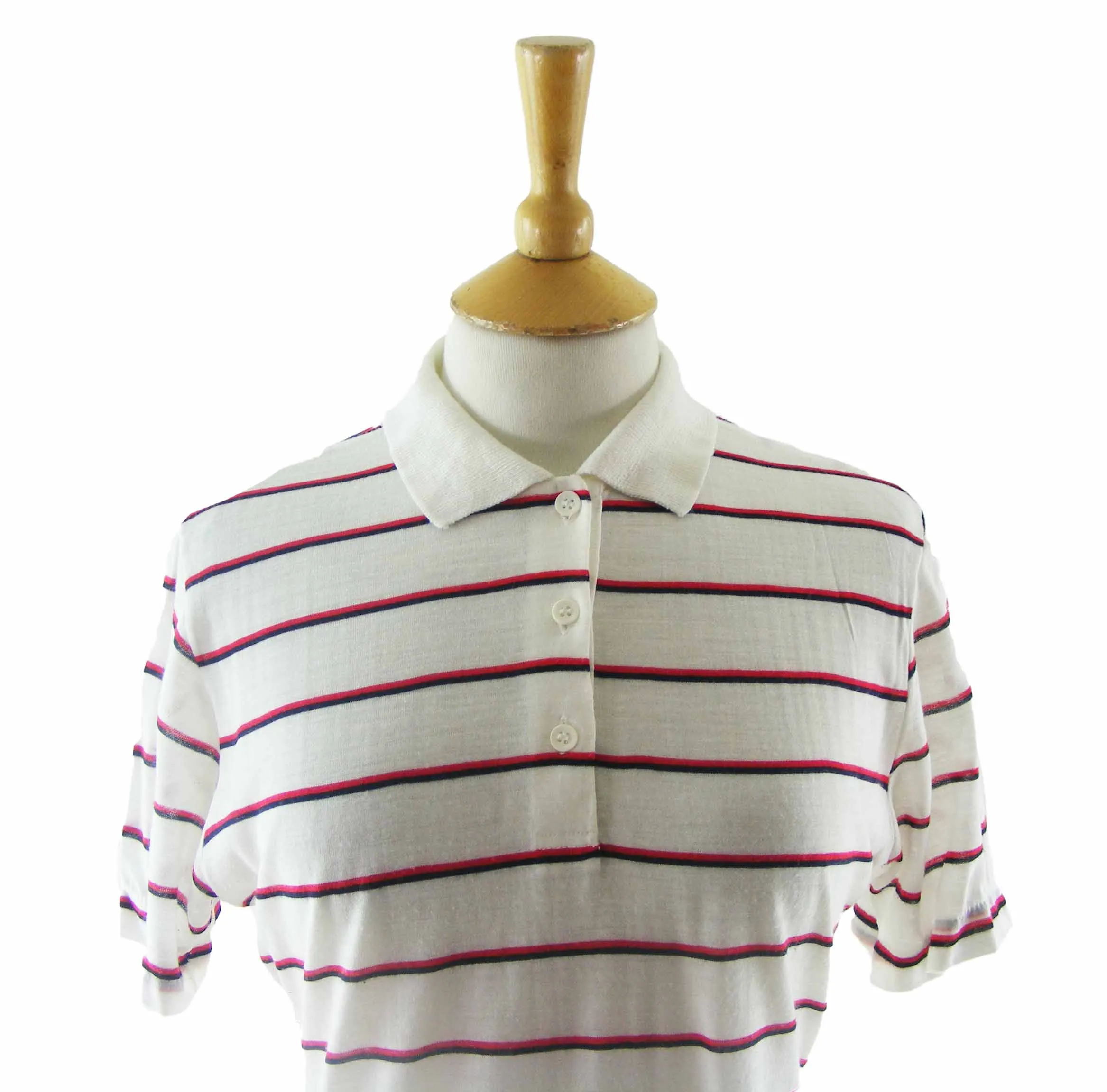 Ladies Striped Polo Shirt - 10