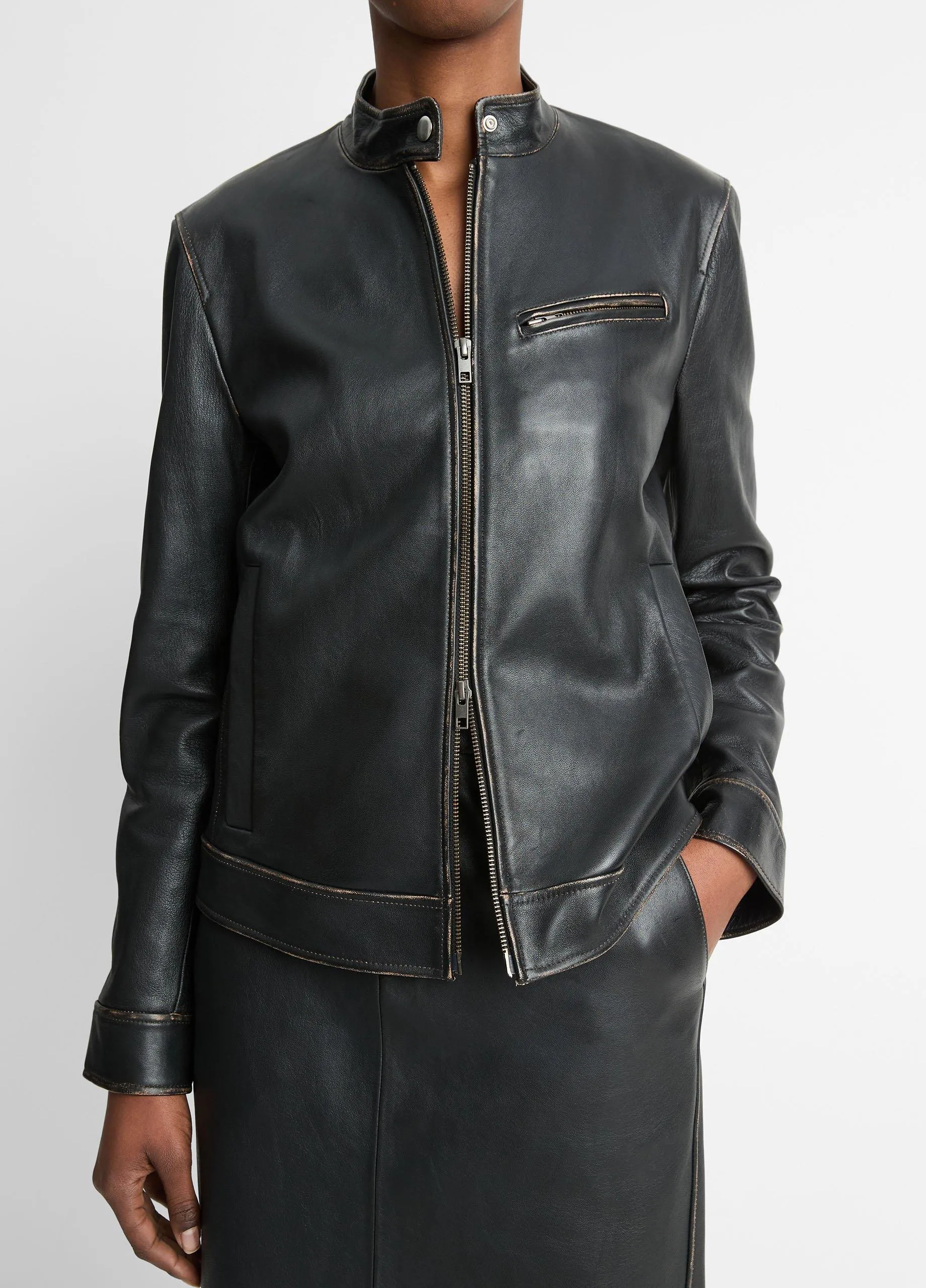 Leather Moto Jacket