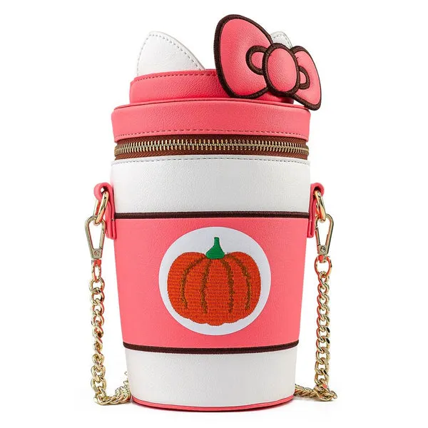 Loungefly x Hello Kitty Pumpkin Spice Latte Cup Crossbody Bag