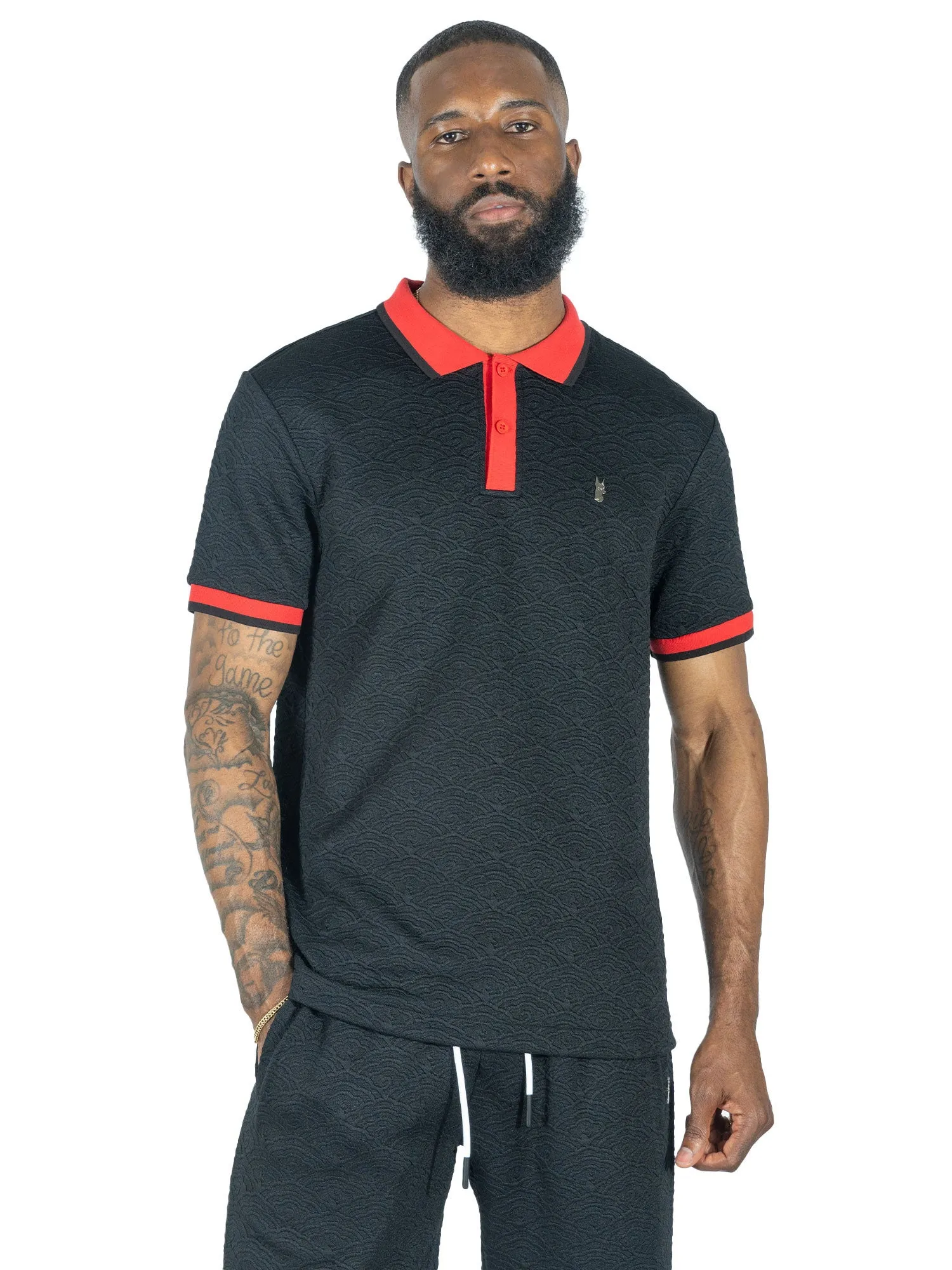 M384 Bellagio Knit Polo - Black