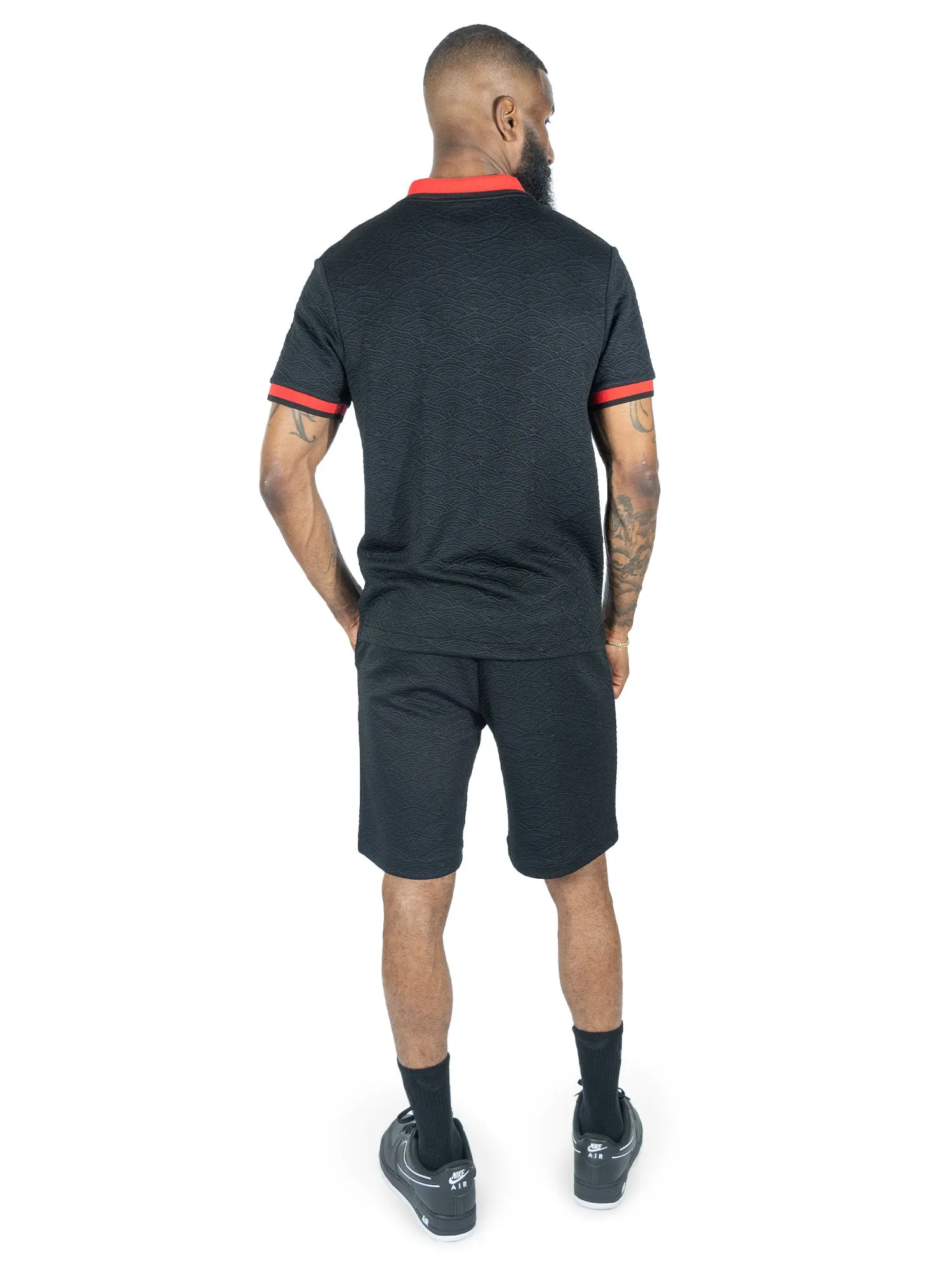 M384 Bellagio Knit Polo - Black