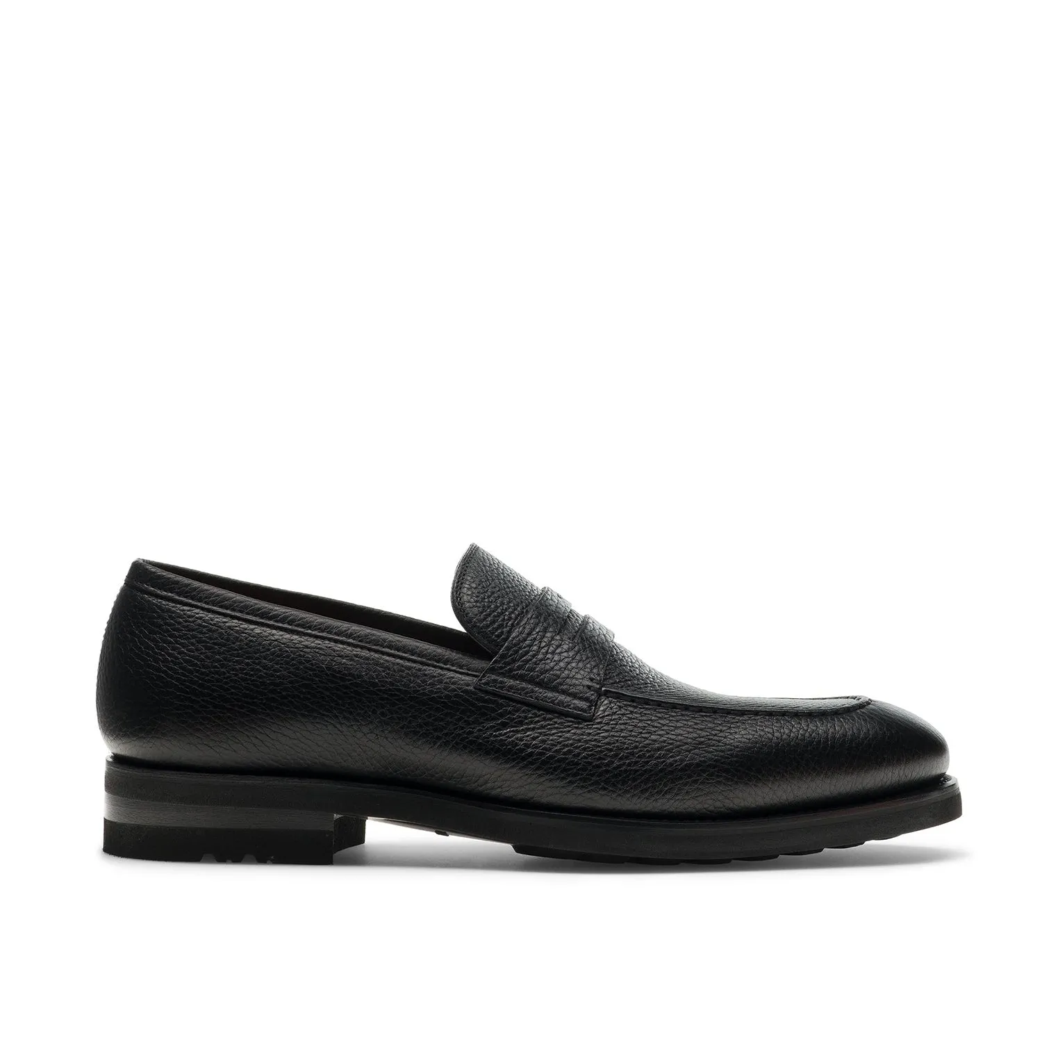 Magnanni Matlin III 24671 Men's Shoes Black Full Grain Leather Casual Penny Loafers (MAGS1110)