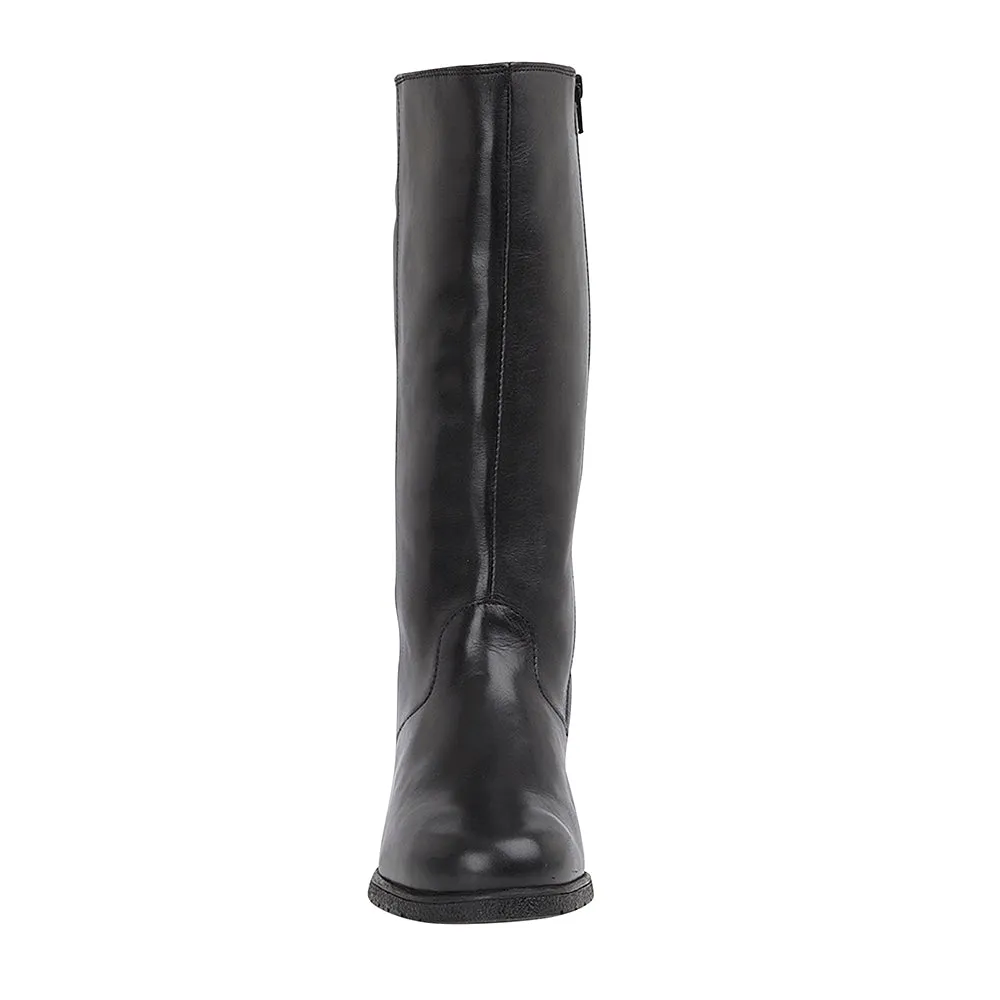 MALTON Womens Leather Sheepskin Boots