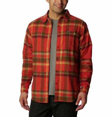 Men's Columbia Pitchstone Heavyweight Flannel Long Sleeve Button Up Shirt