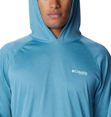 Men's Columbia Terminal Tackle Heather Hoodie Long Sleeve Hooded T-Shirt