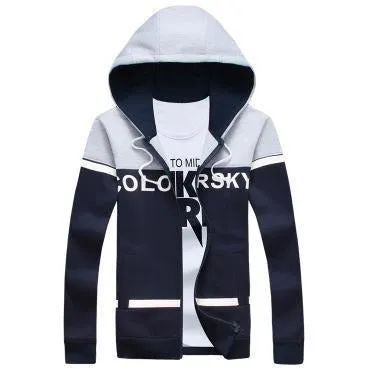 Men's Fashionable Autumn Zipper Hoodie