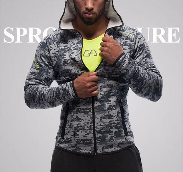 Men's Gym Shark Muscle Fit Hoodie