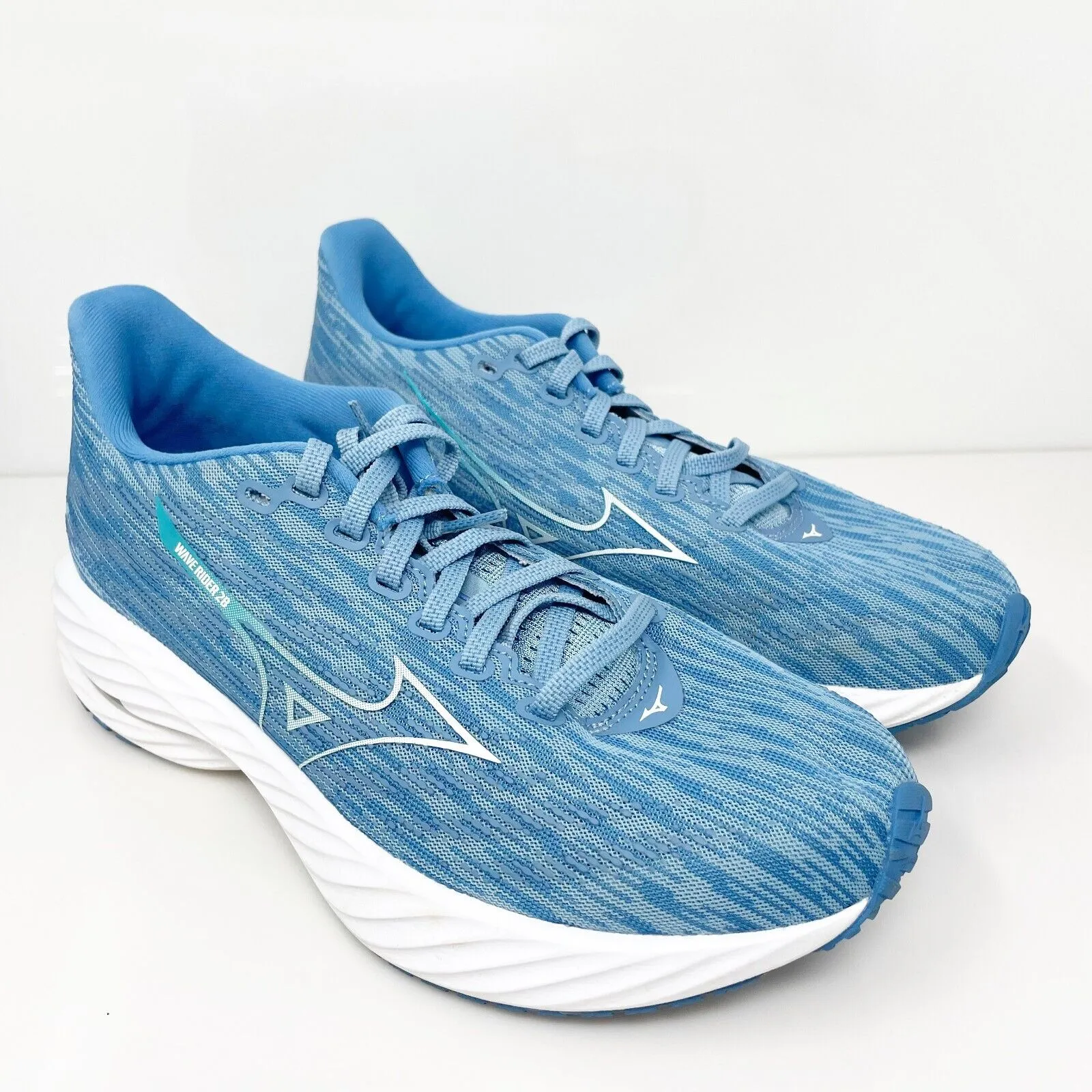 Mizuno Womens Wave Rider 28 411457 GL00 Blue Running Shoes Sneakers Size 8.5