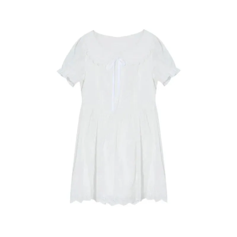 New summer white dress summer dress mini dress LL-090