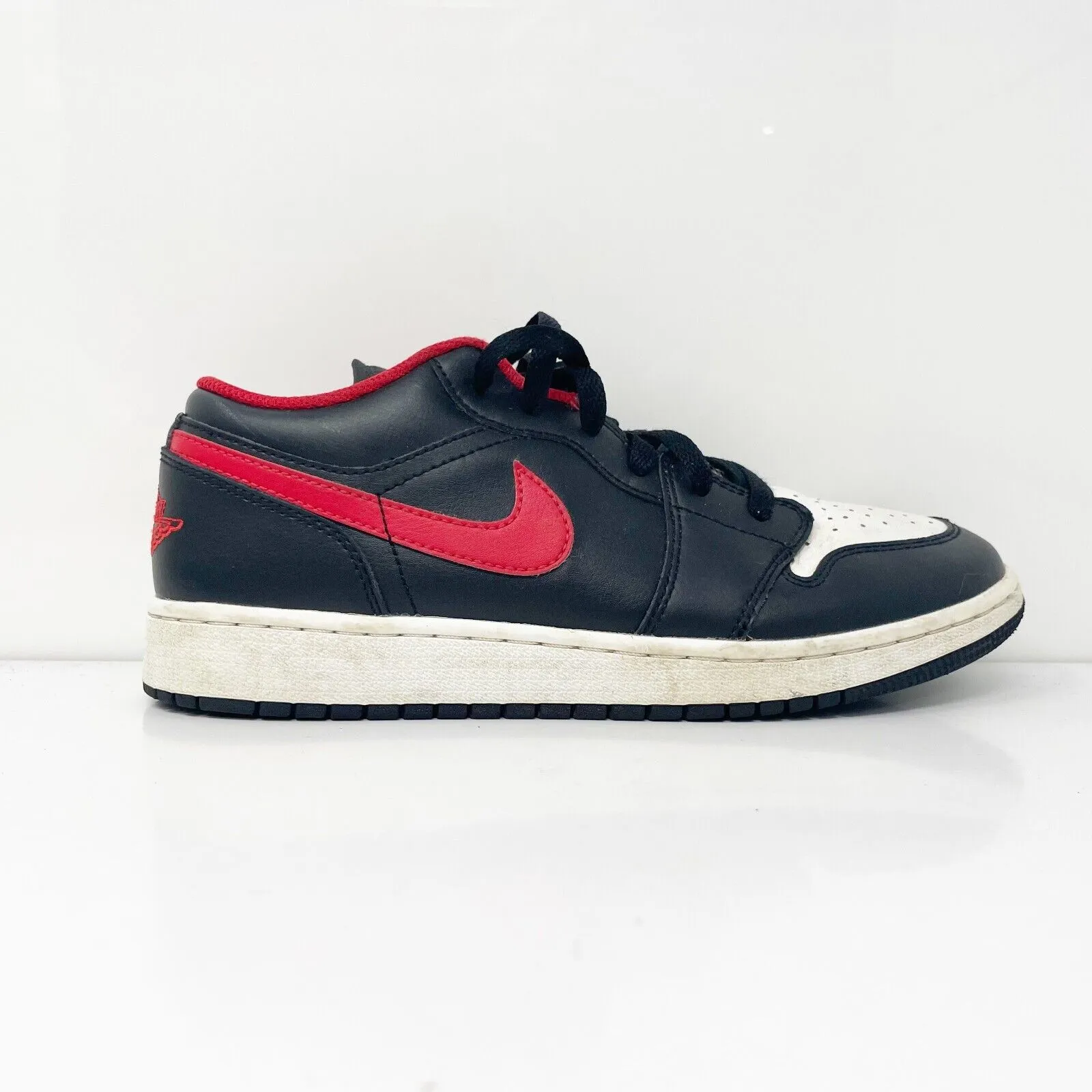 Nike Boys Air Jordan 1 Low 553560-063 Black Casual Shoes Sneakers Size 6.5Y