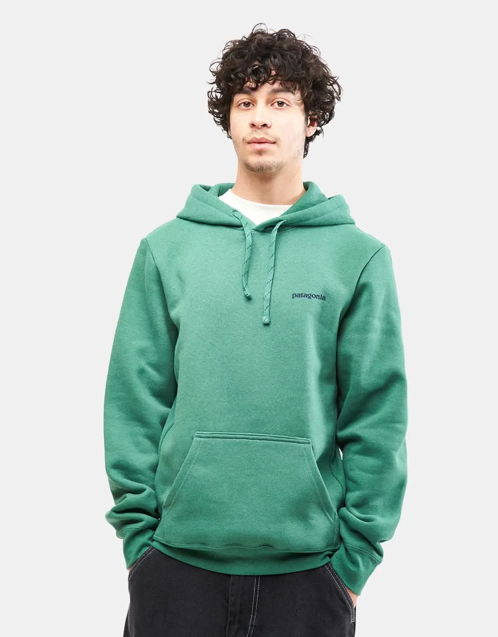 Patagonia Boardshort Logo Uprisal Pullover Hoodie - Gather Green