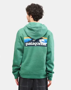 Patagonia Boardshort Logo Uprisal Pullover Hoodie - Gather Green