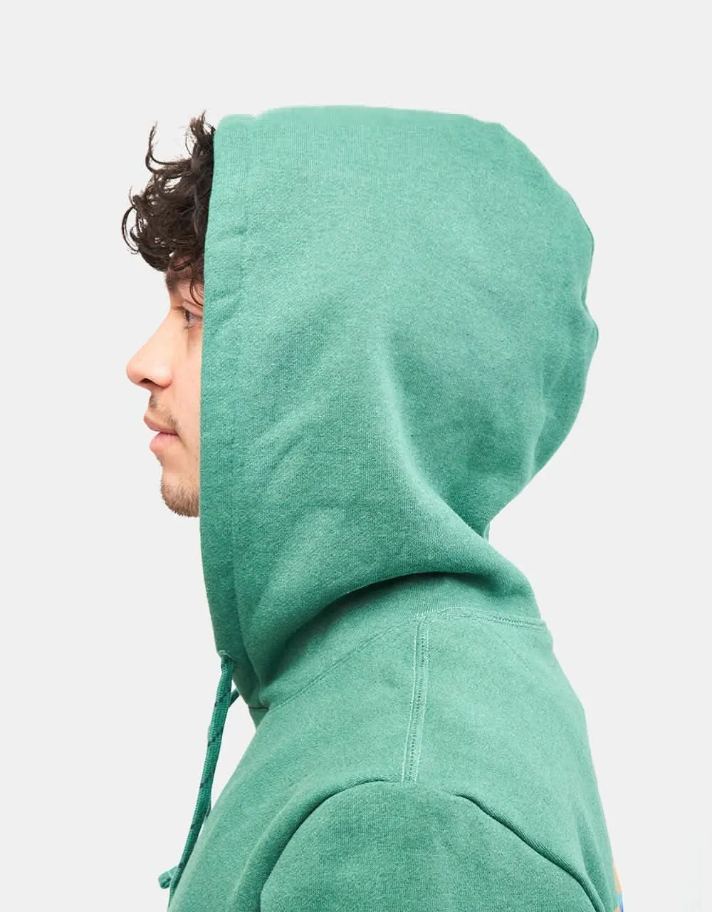 Patagonia Boardshort Logo Uprisal Pullover Hoodie - Gather Green