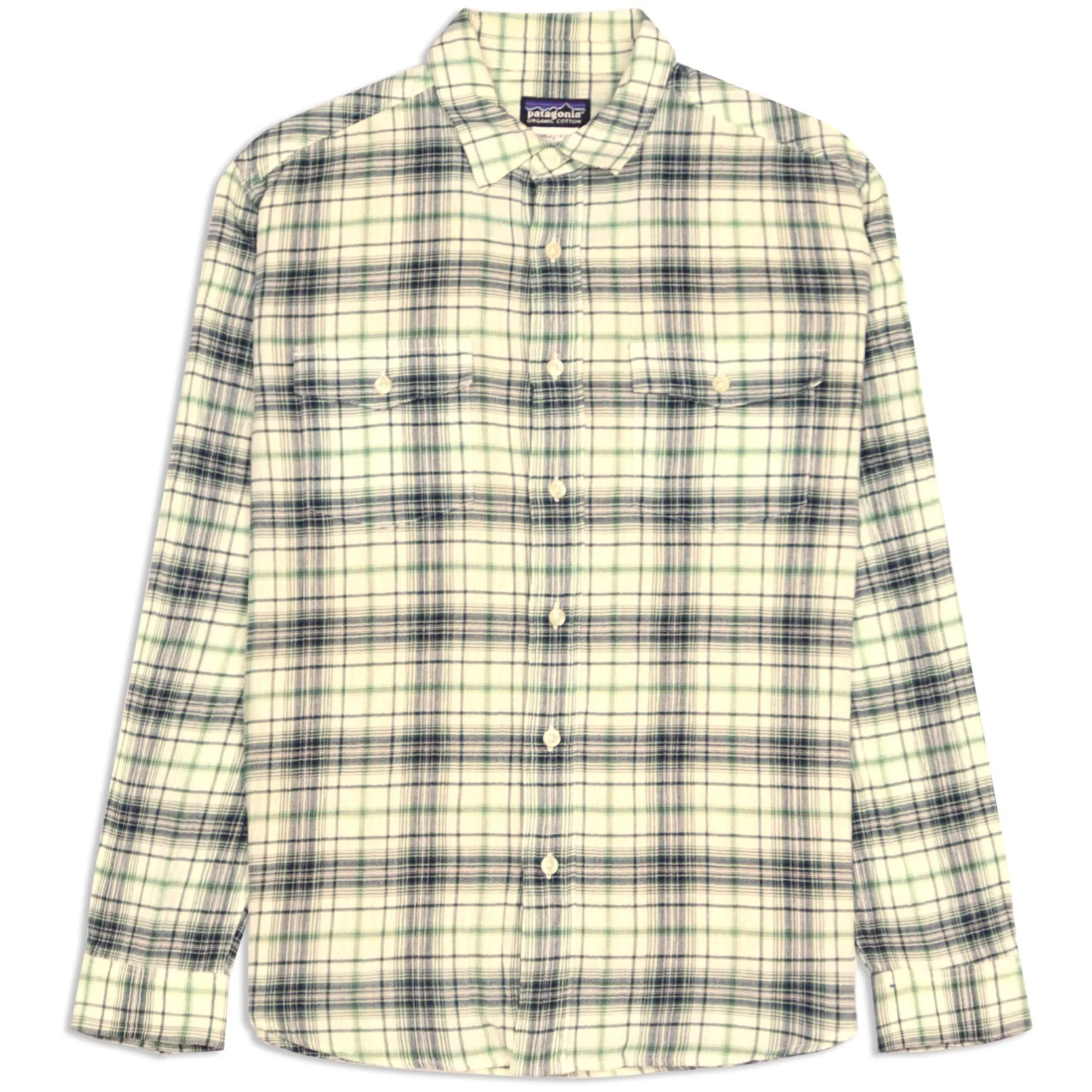 Patagonia Checkered Flannel Shirt Beige Black