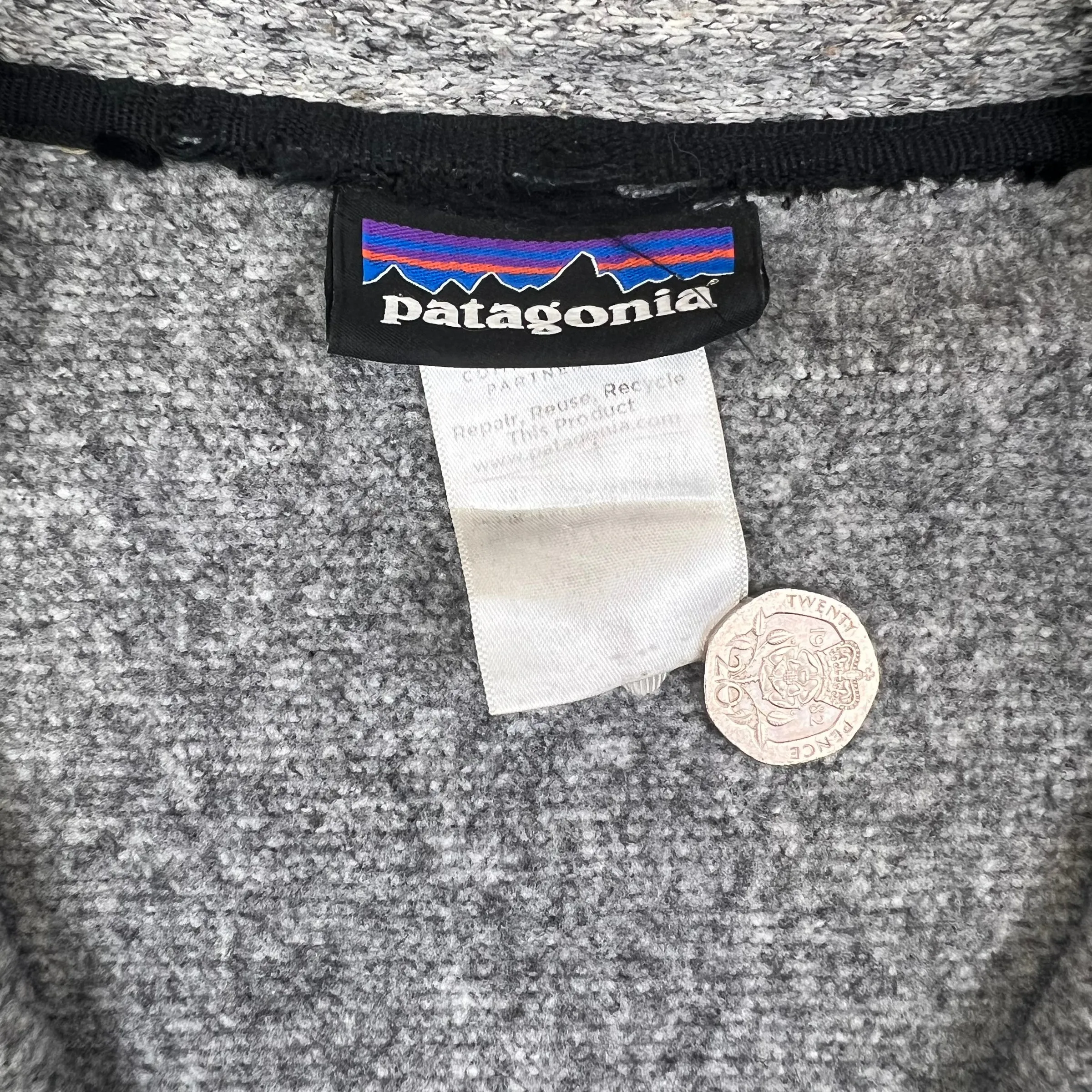 Patagonia Grey Zip Up Fleece