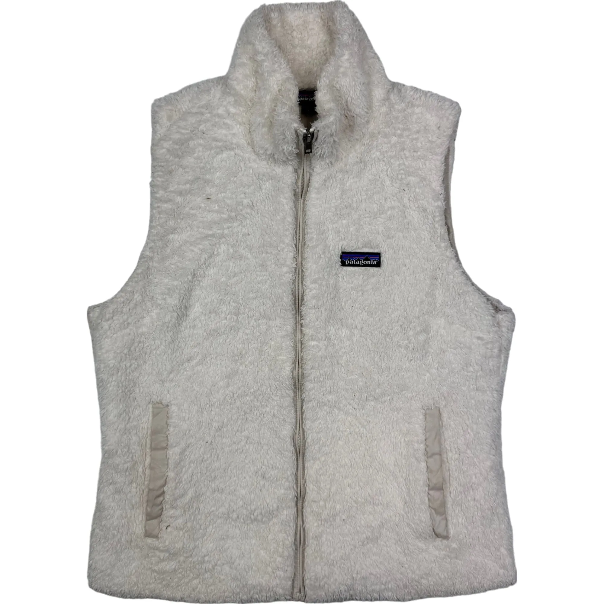 Patagonia Los Gatos Sherpa Fleece Vest Jacket White