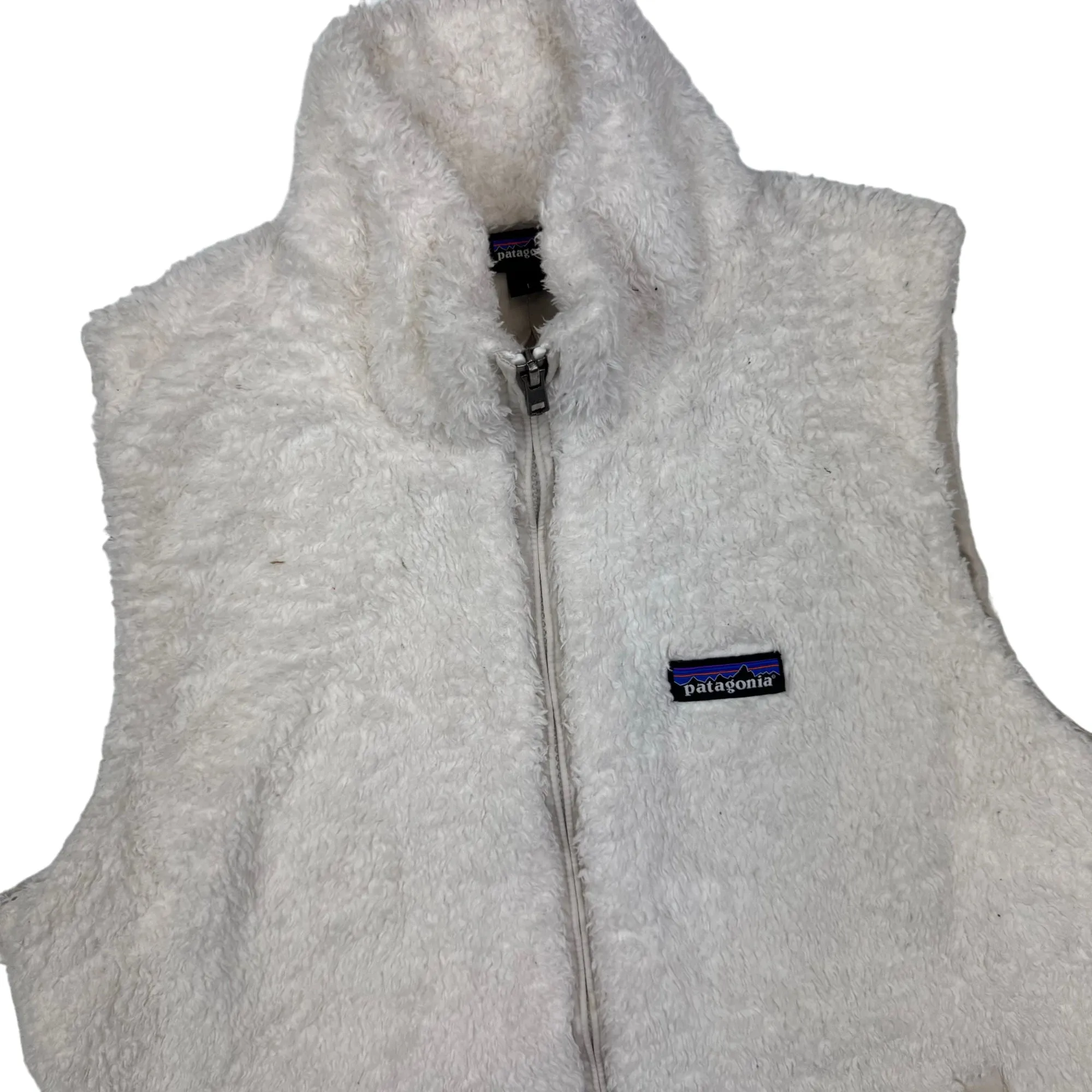 Patagonia Los Gatos Sherpa Fleece Vest Jacket White