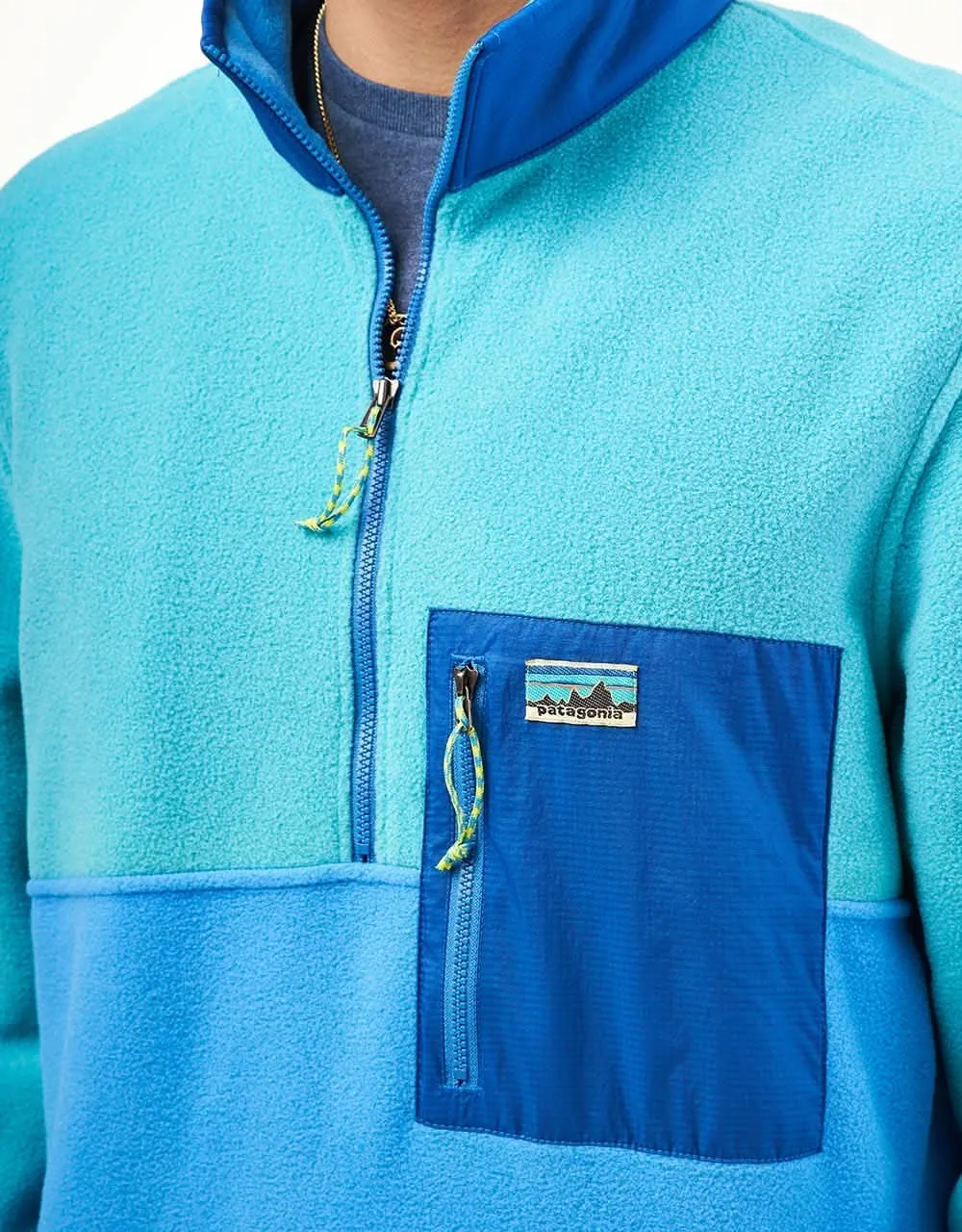 Patagonia Microdini 1/2 Zip Pullover Fleece - Vessel Blue