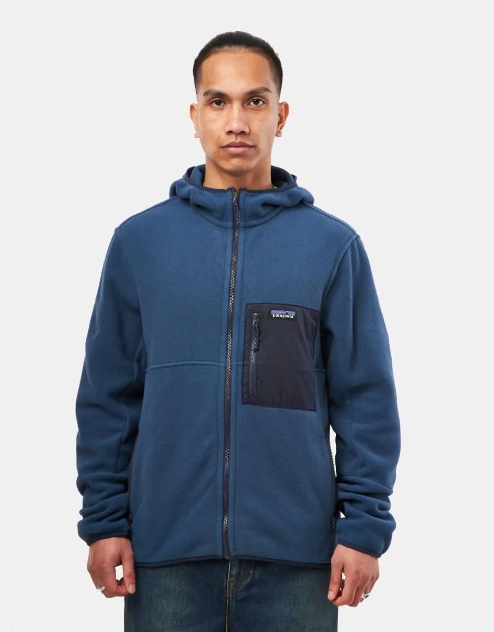 Patagonia Microdini Hooded Fleece - Tidepool Blue