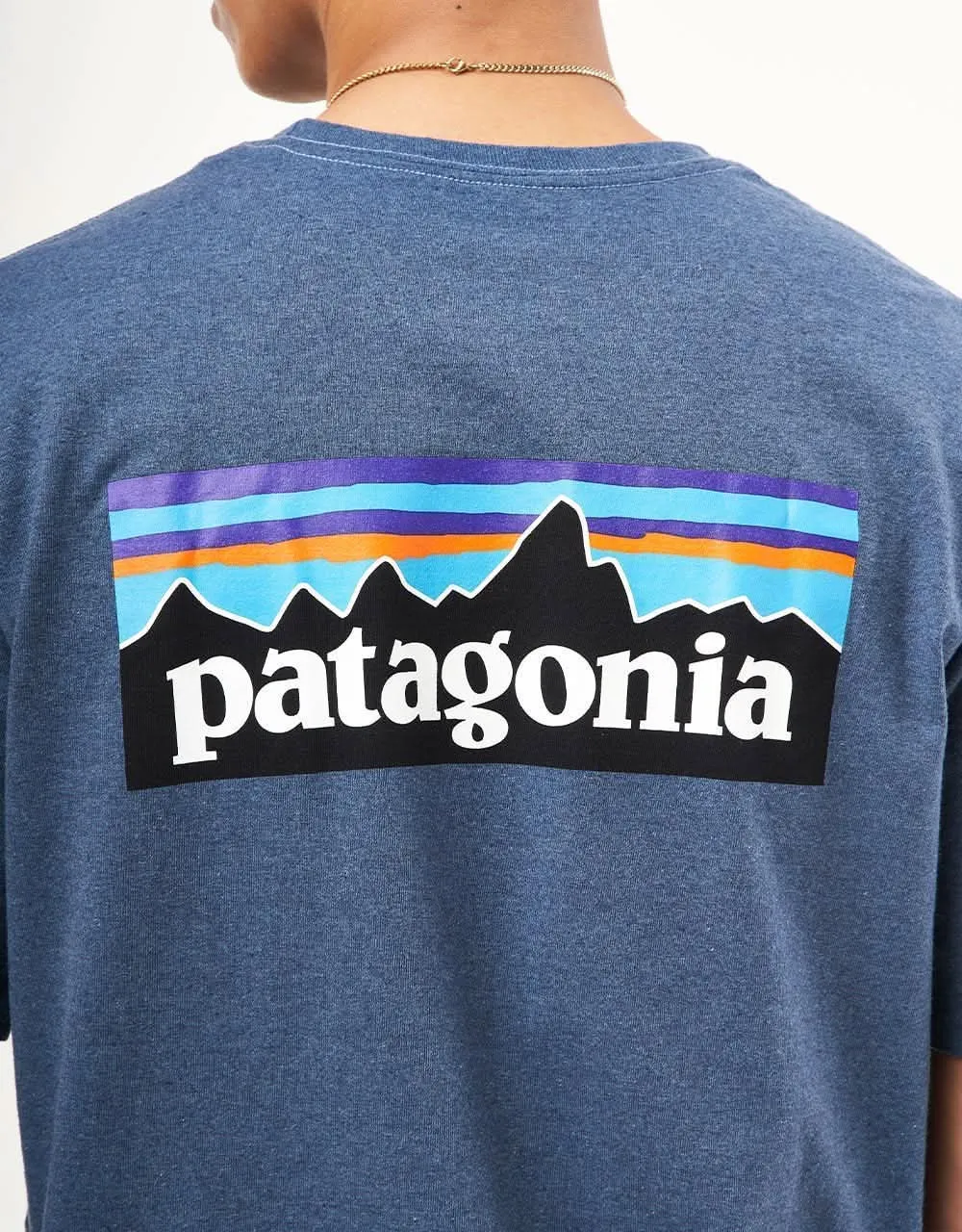 Patagonia P-6 Logo Responsibili-Tee - Utility Blue