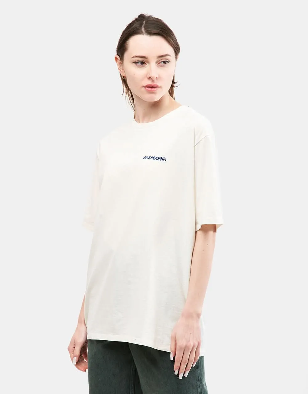 Patagonia Sunrise Rollers Responsibili-Tee T-Shirt - Birch White